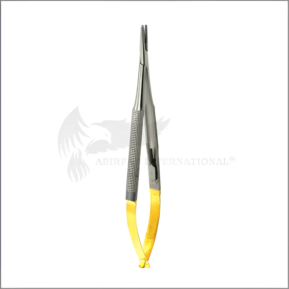 Dental Needle Holder Forcep Castroveijo Microsurgical Straight 14 cm